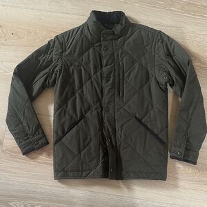 J. Crew Men's Quilted Military Jacket - Dark Green